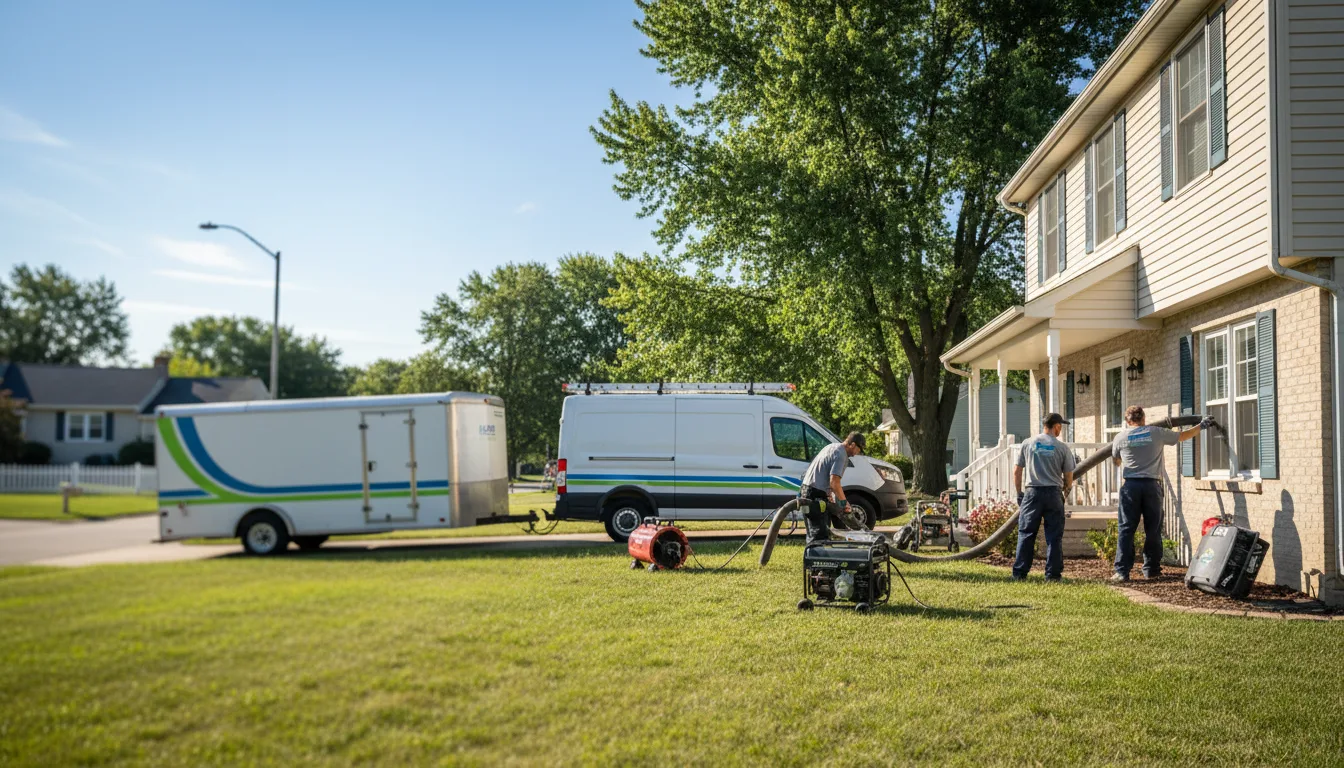 Flooded Basement Restoration And Cleanup With Repair in Gardner, IL near me